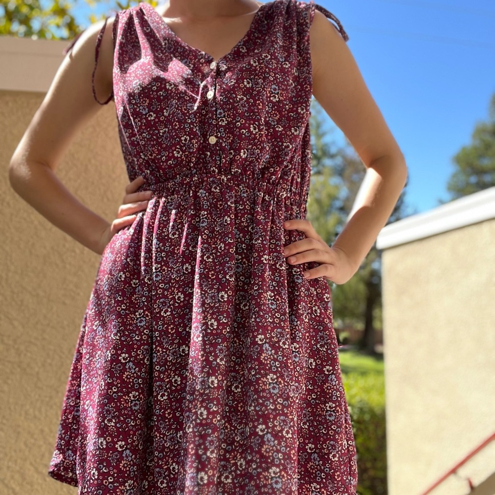 Purple/Pink Floral Dress